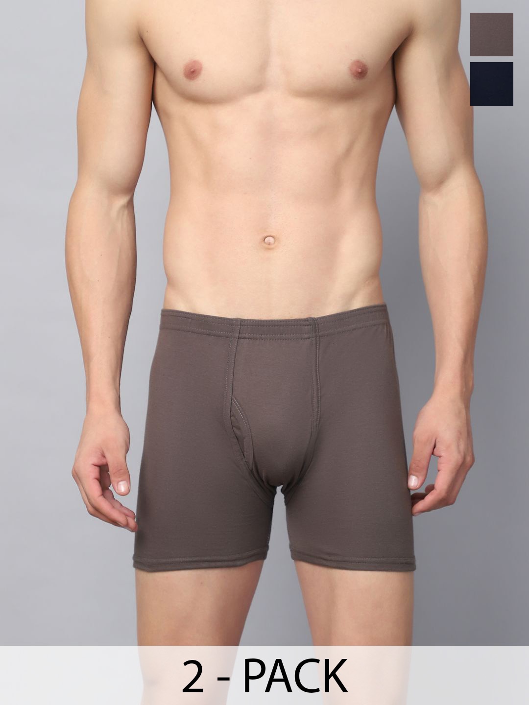 

VIMAL JONNEY Pack Of 2 Men Assorted Trunks JONNEY__BLUE__D__02, Navy blue