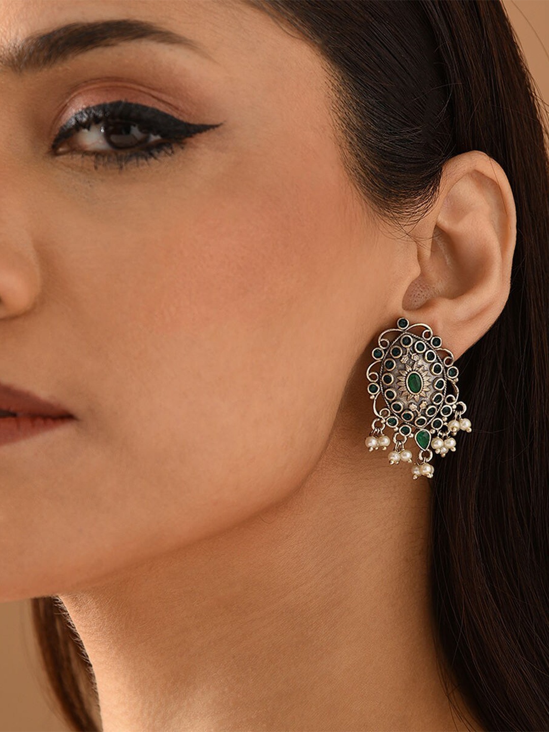 

JAYPORE Contemporary Studs, Silver