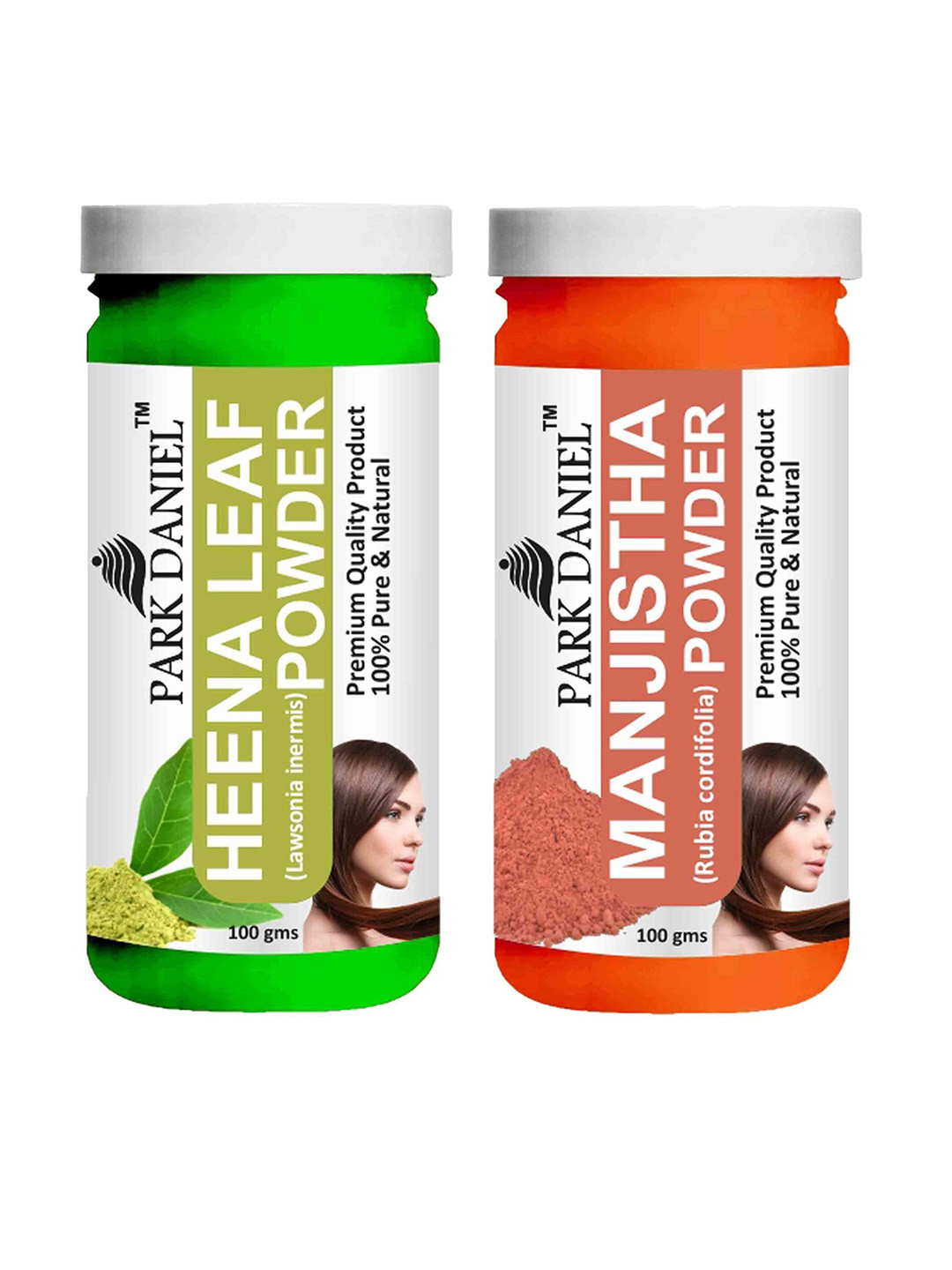 

Park Daniel Set Of 2 Manjistha Powder & Henna Leaf Powder Skin & Hair Pack - 100 g Each, Transparent