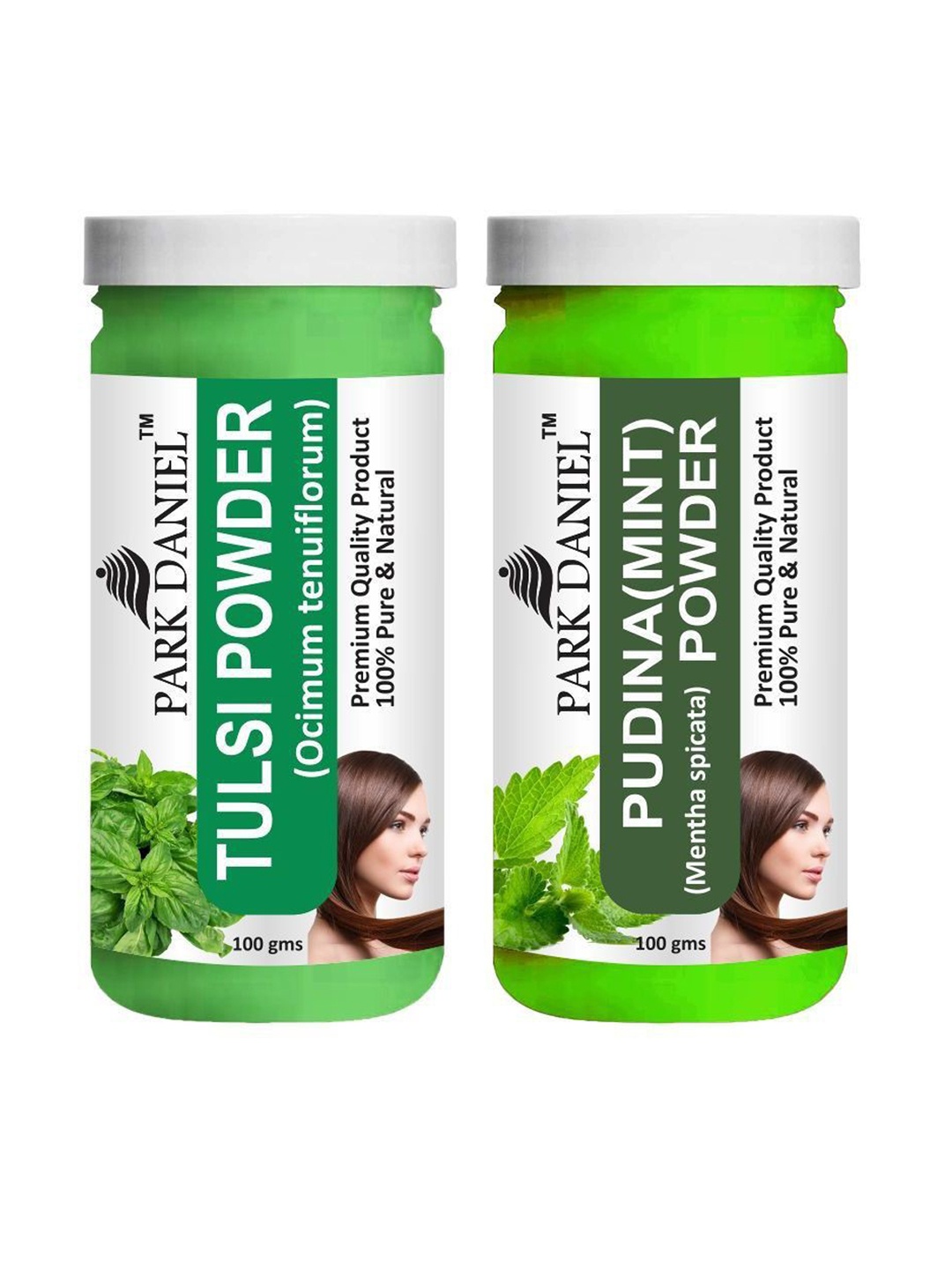 

Park Daniel Set Of 2 Tulsi & Pudina Powder Face Pack - 100 g Each, Transparent