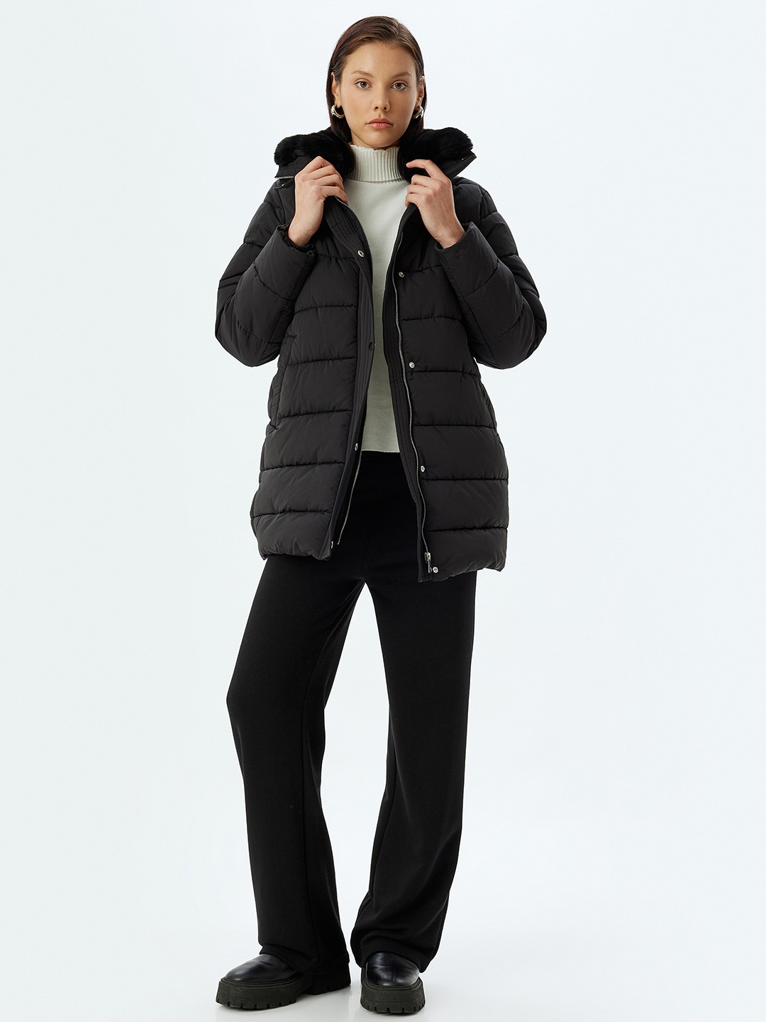 

Koton Puffer Jacket, Black