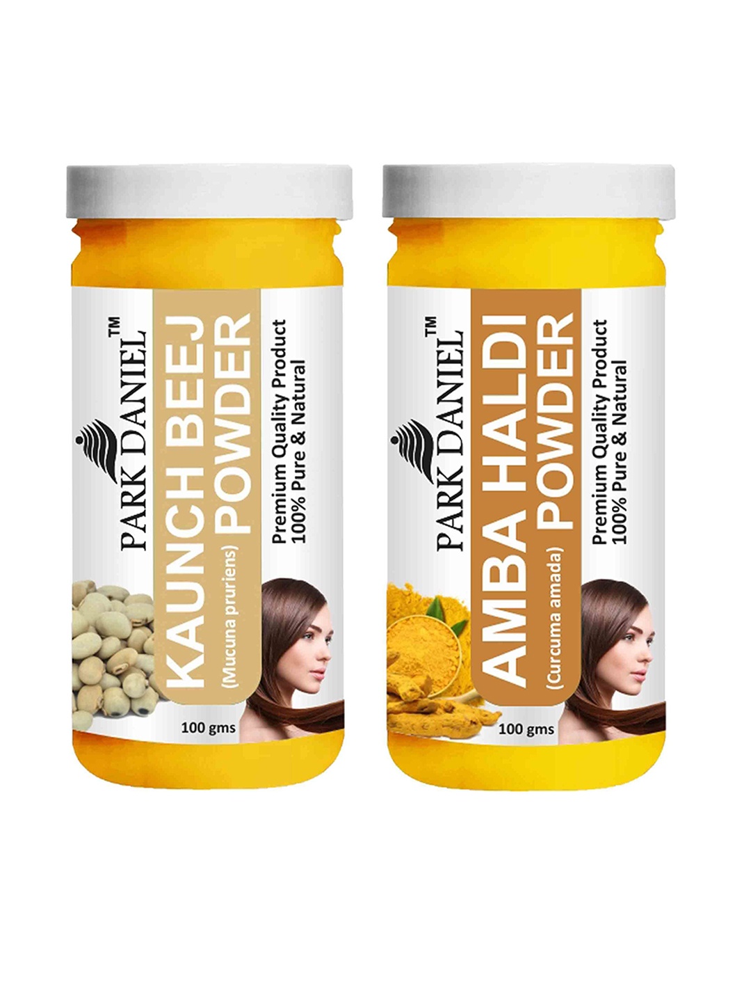 

Park Daniel Set Of 2 Kaunch Beej & Amba Haldi Powder - 100 g Each, Transparent