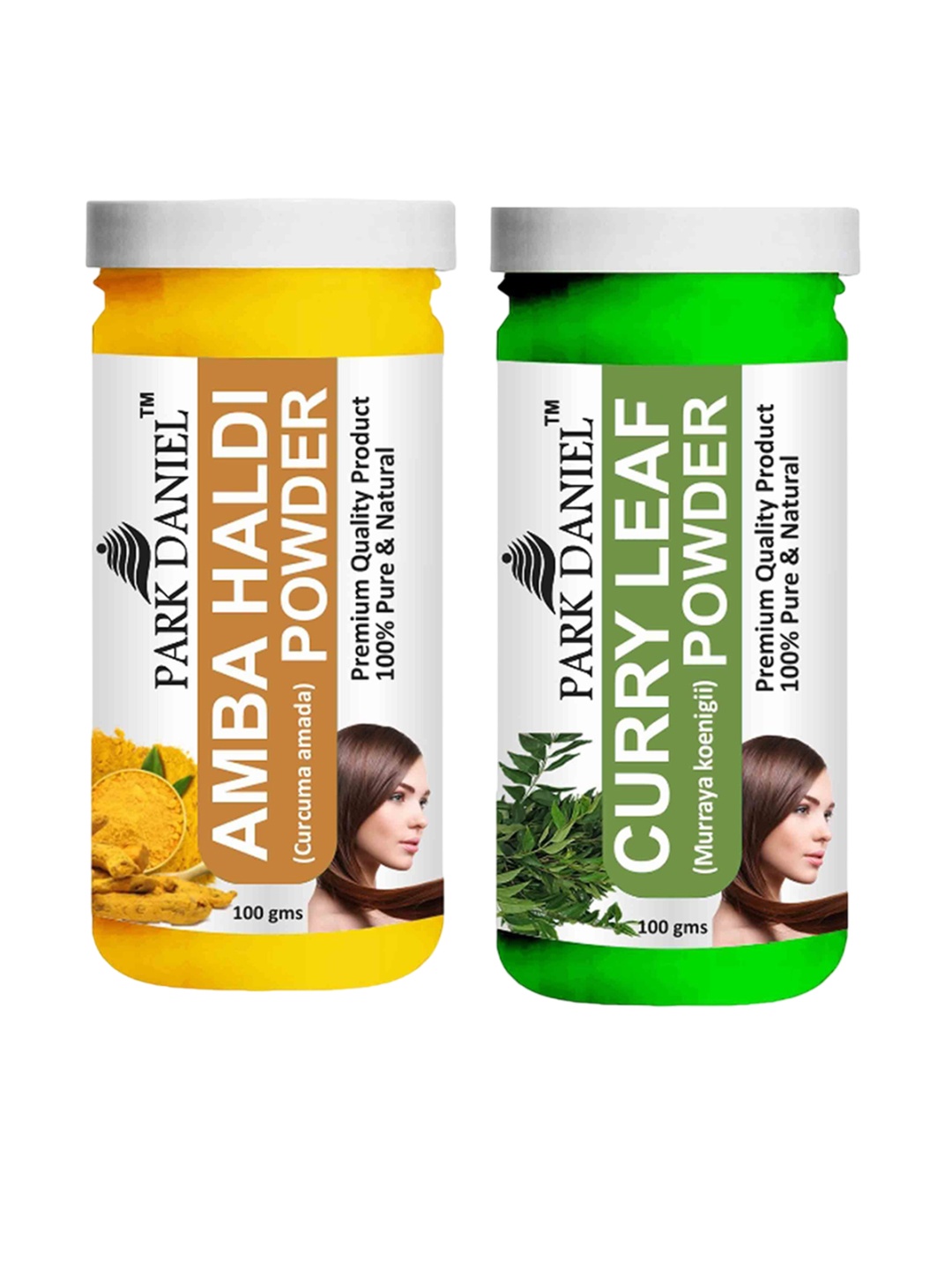 

Park Daniel Set Of 2 Curry Leaf & Amba Powder Face & Hair Mask - 100 g Each, White