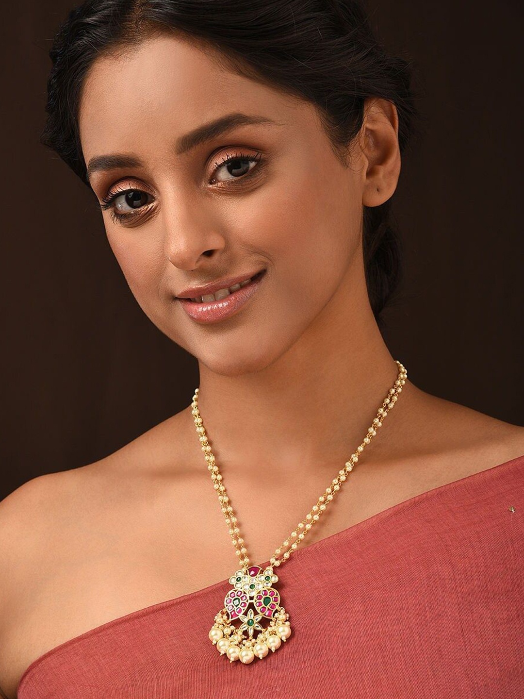 

JAYPORE Gold-Plated Pearls Necklace