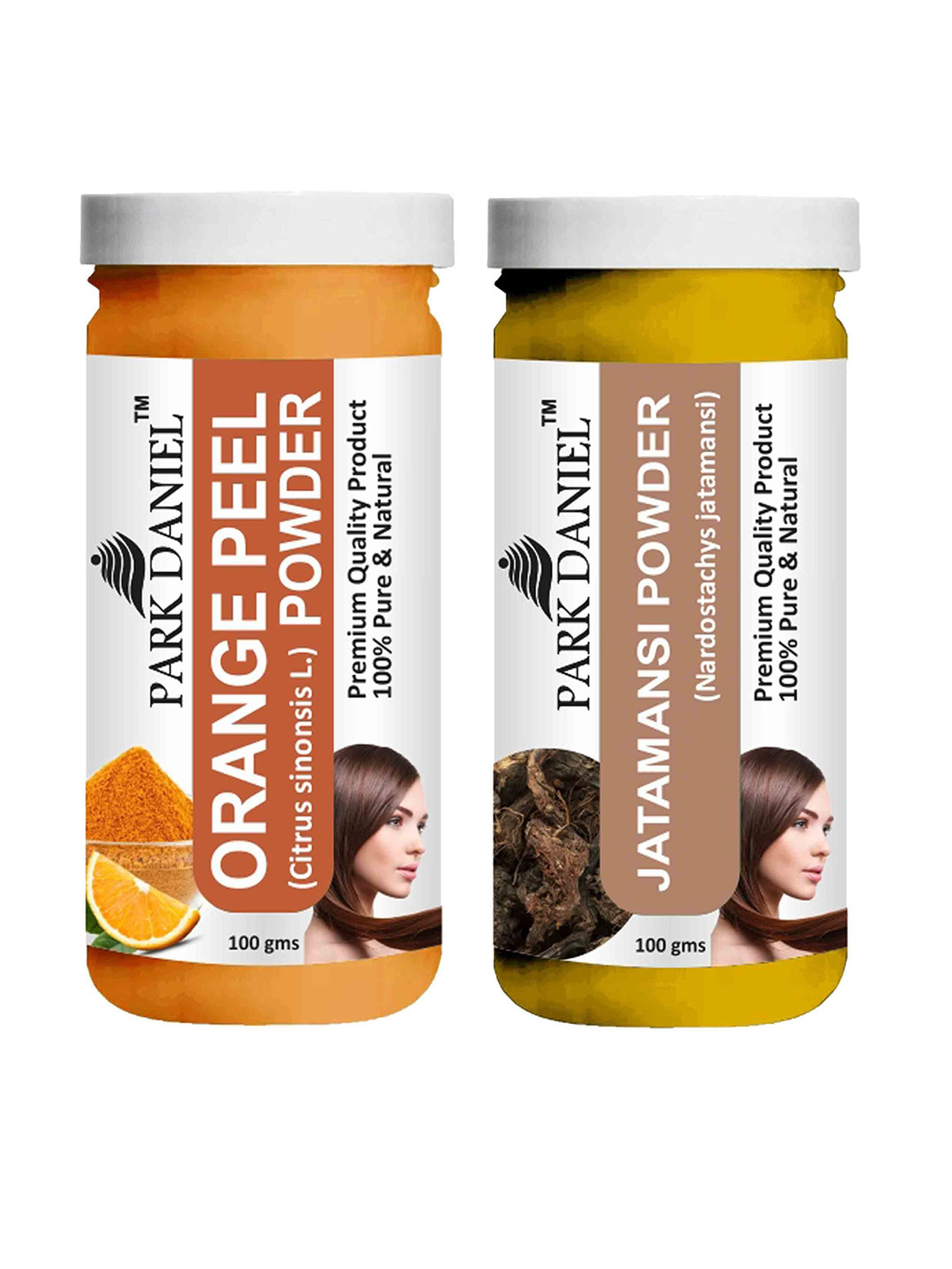 

Park Daniel Set Of 2 Orange Peel Powder & Jatamansi Powder - 100 g Each, Transparent
