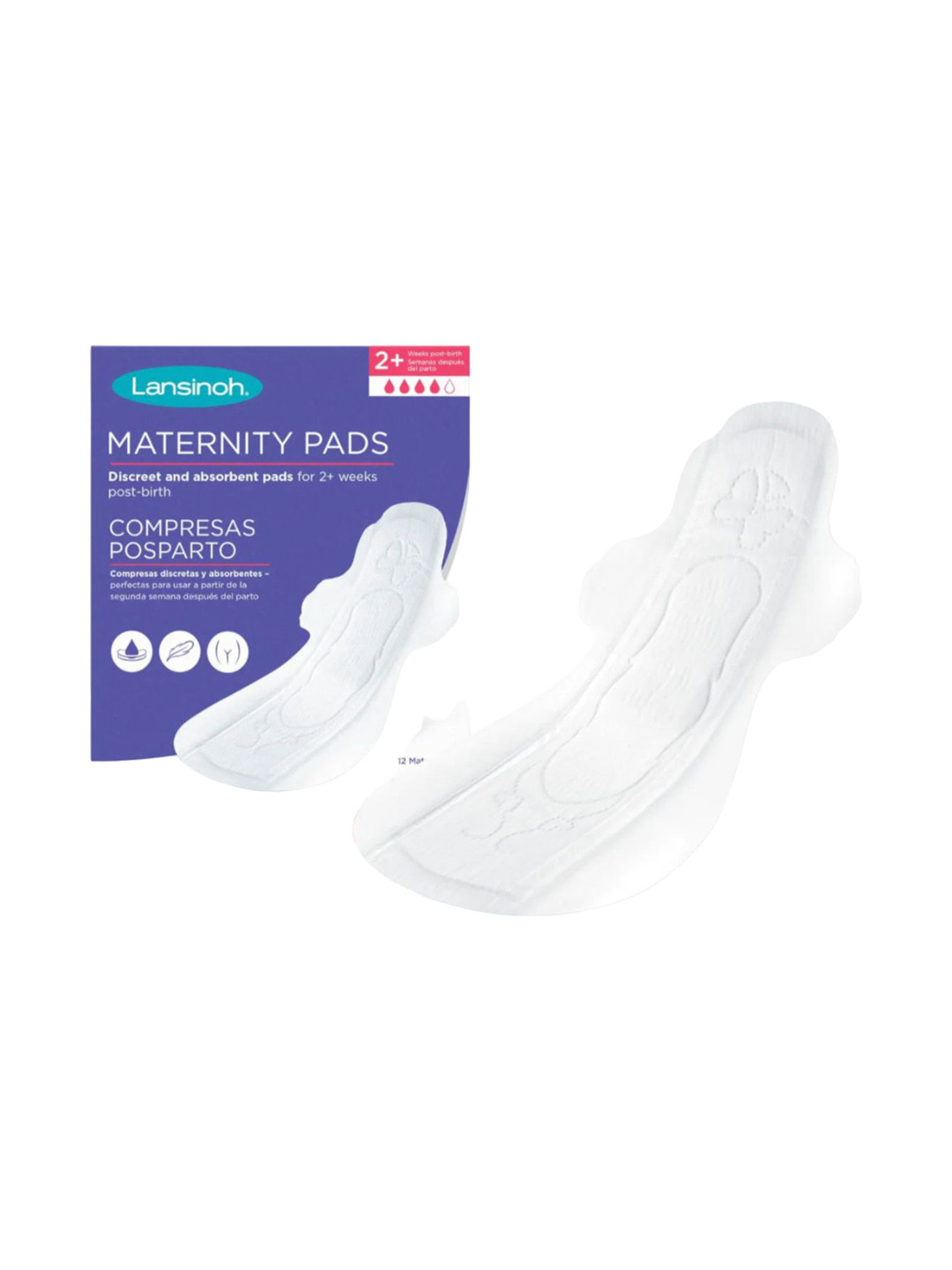 

Lansinoh Leak Guard Protection Maternity Pads - 12Pc - M, White