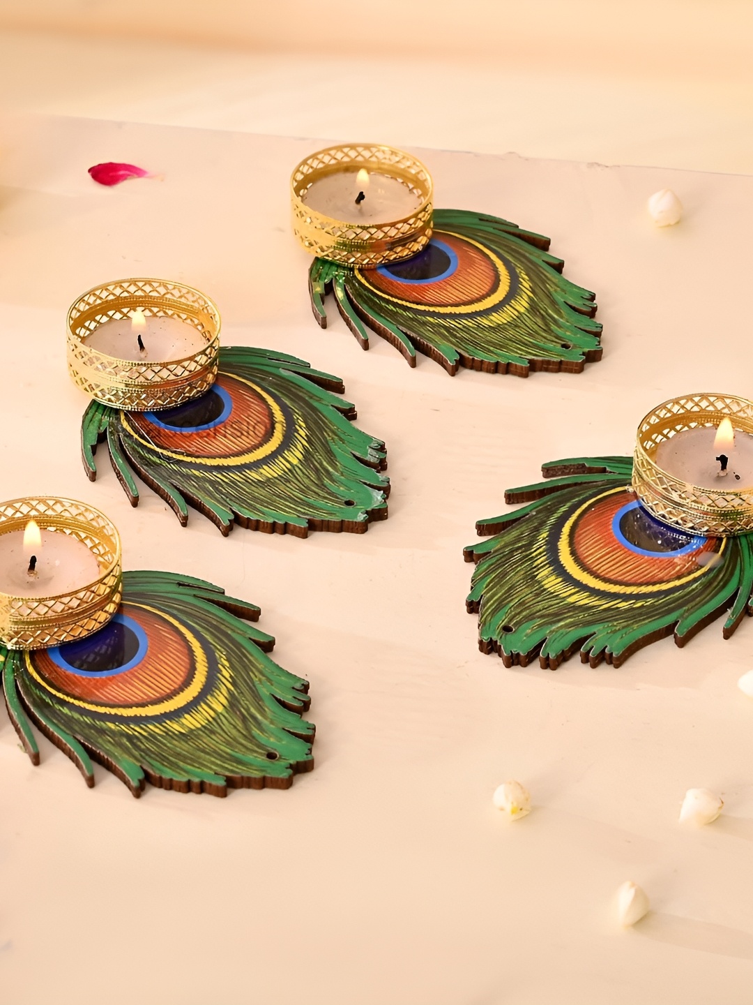 

Ascension Gold-Toned Set of 4 Candle Holder