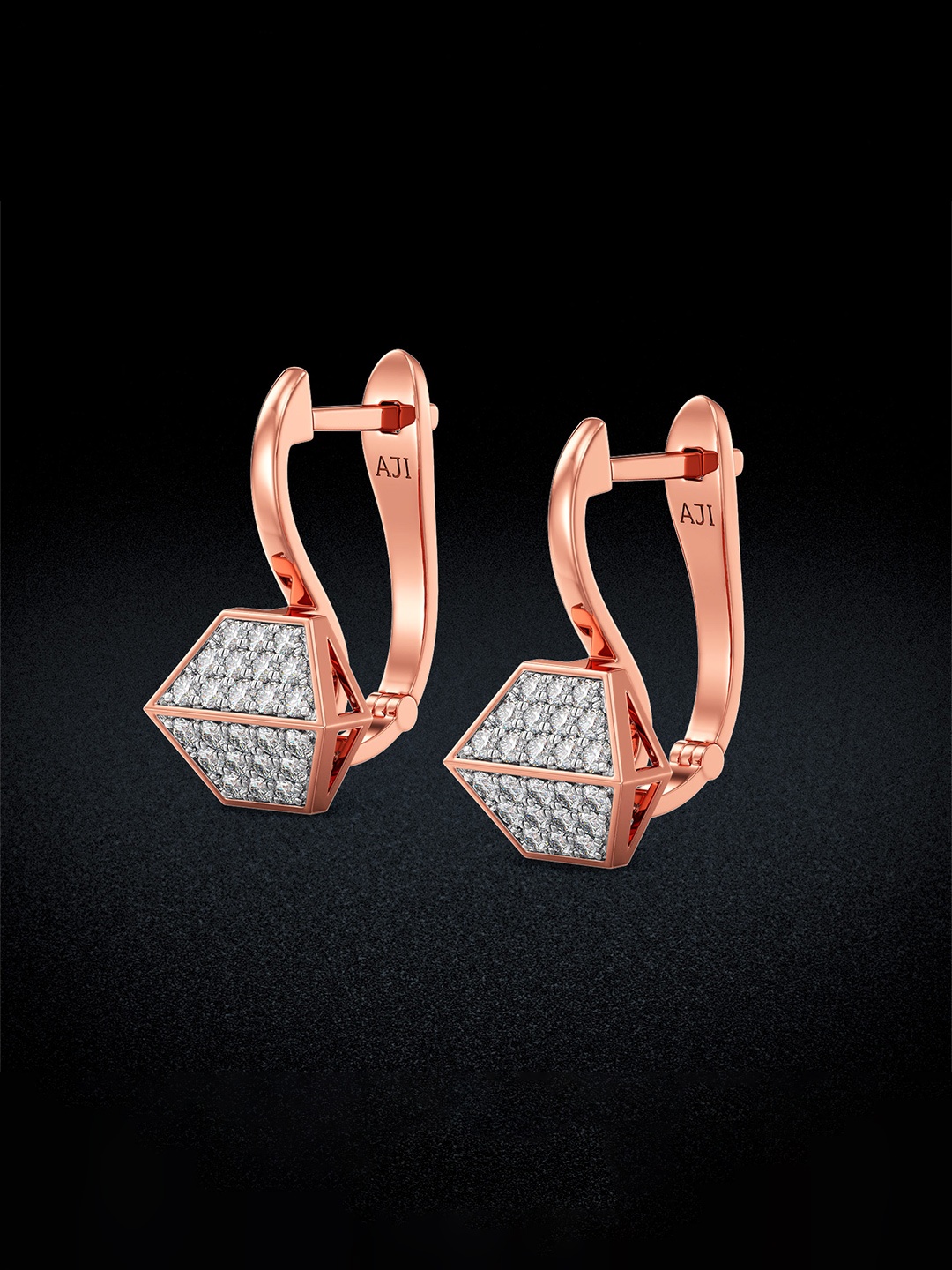 

Joyalukkas Women 18KT Earrings Diamond - 0.384 Ct, Rose gold