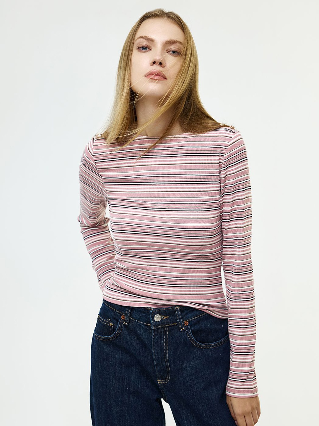 

COVER STORY Striped Top, Pink