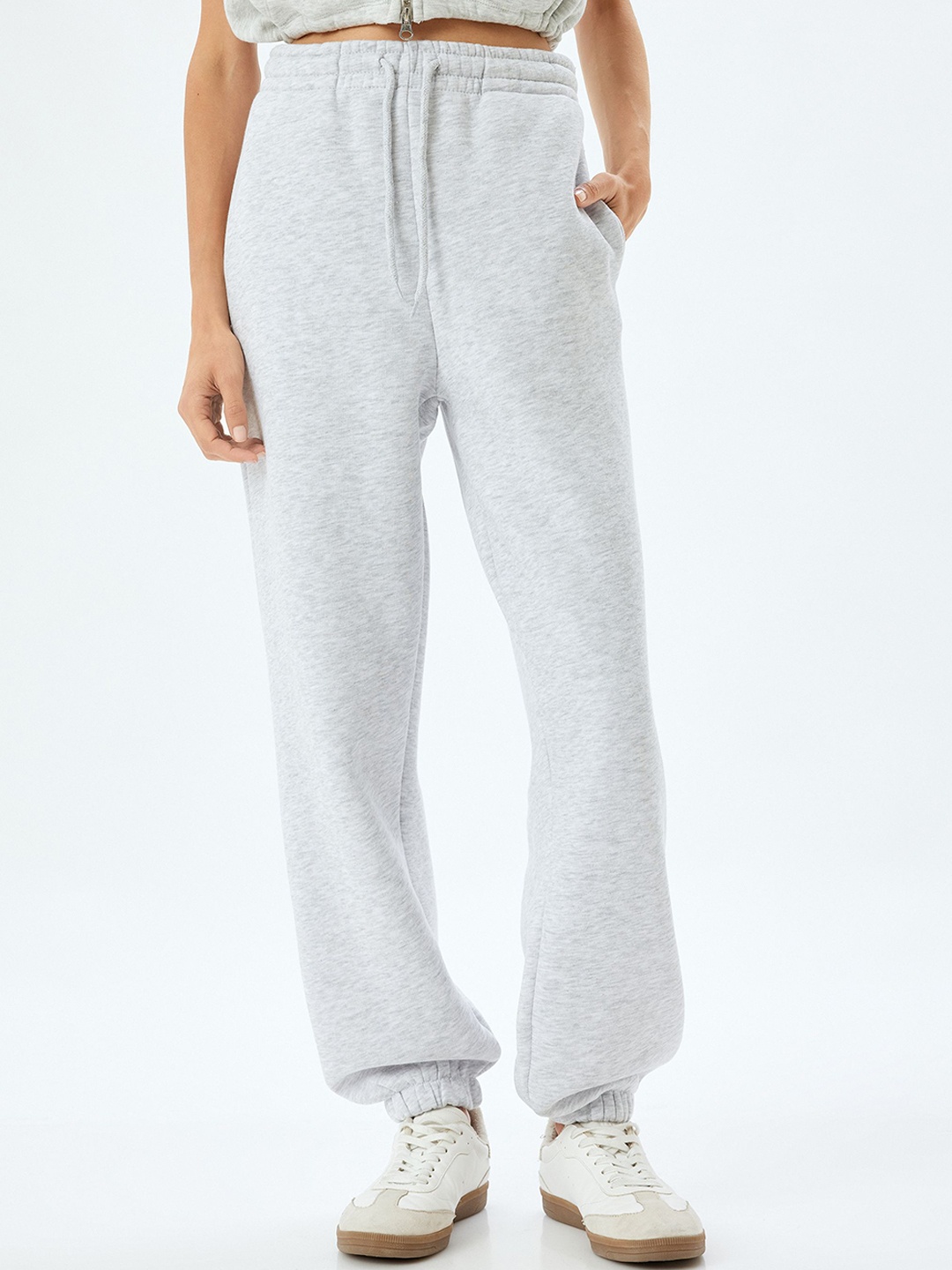 

Koton Women Mid Rise Joggers, Grey