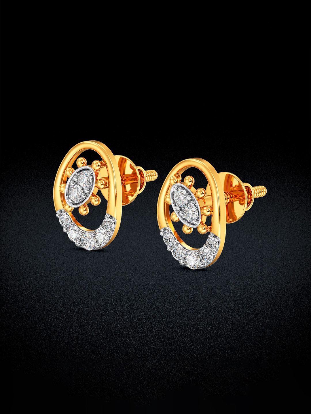 

Joyalukkas Women 18KT Earrings Diamond 0.9 Carat, Gold