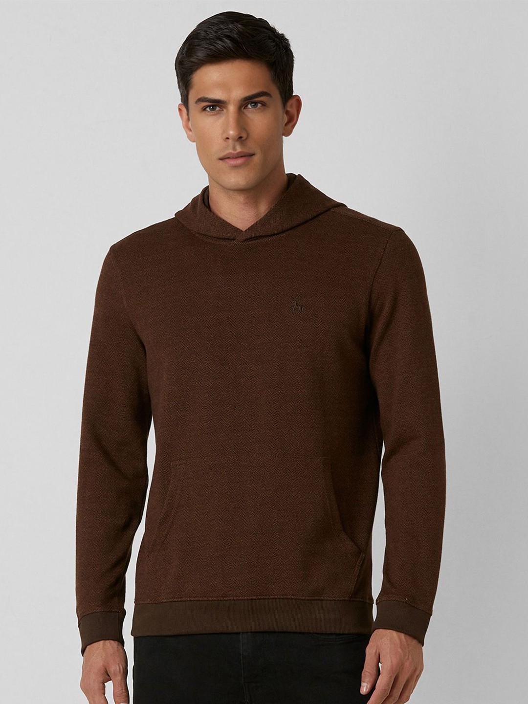 

Van Heusen Sport Men Hooded Sweatshirt, Brown
