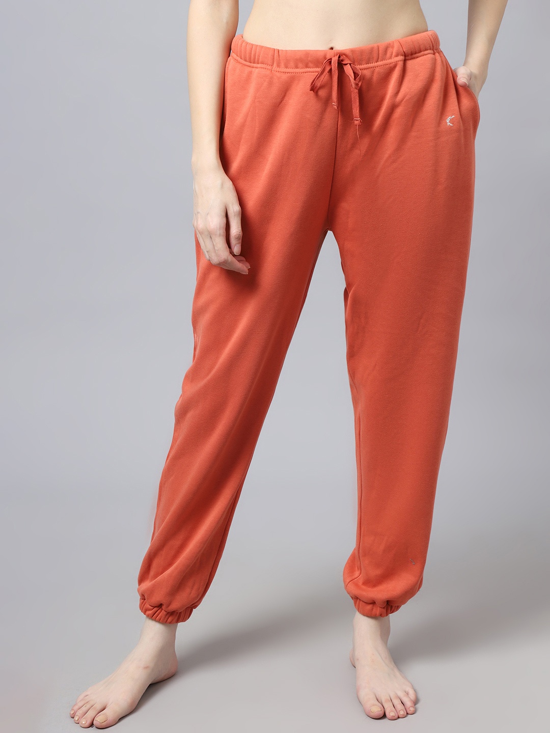 

Kanvin Women Cotton Lounge Pants, Rust