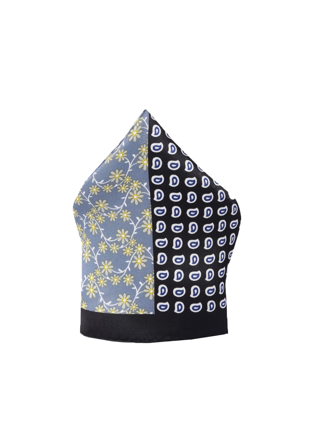 

Peter England Printed Microfiber Pocket Squares, Blue