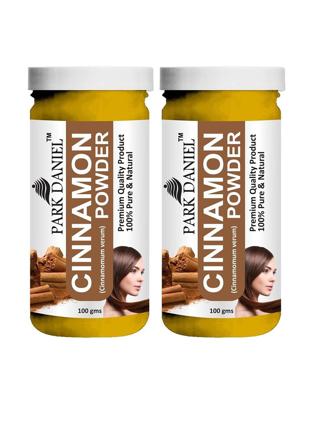 

Park Daniel Set Of 2 Cinnamon Powder - 100 gm Each, Yellow