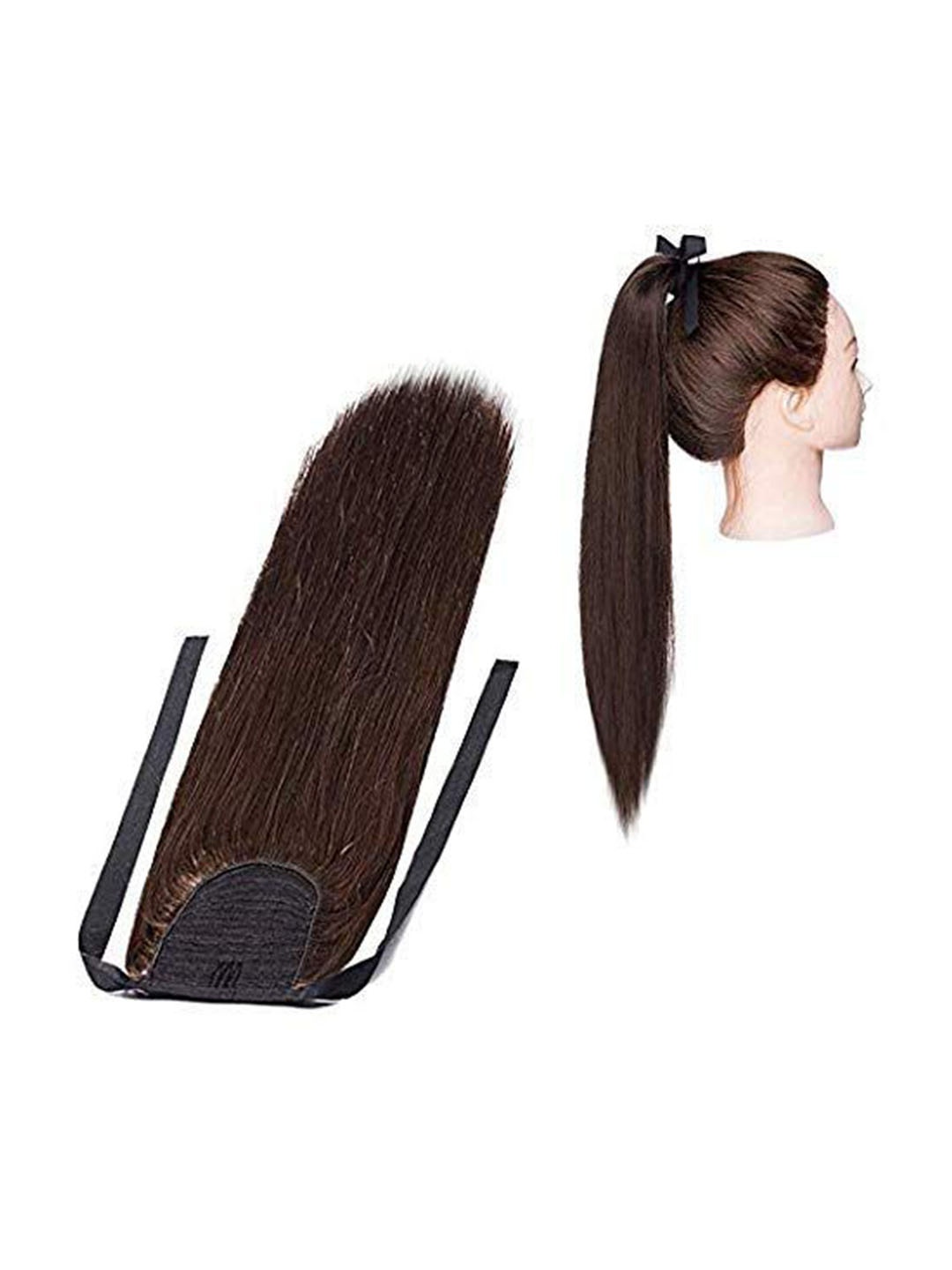 

D-Divine Clip-In Straight Ponytail Hair Extension - Brown