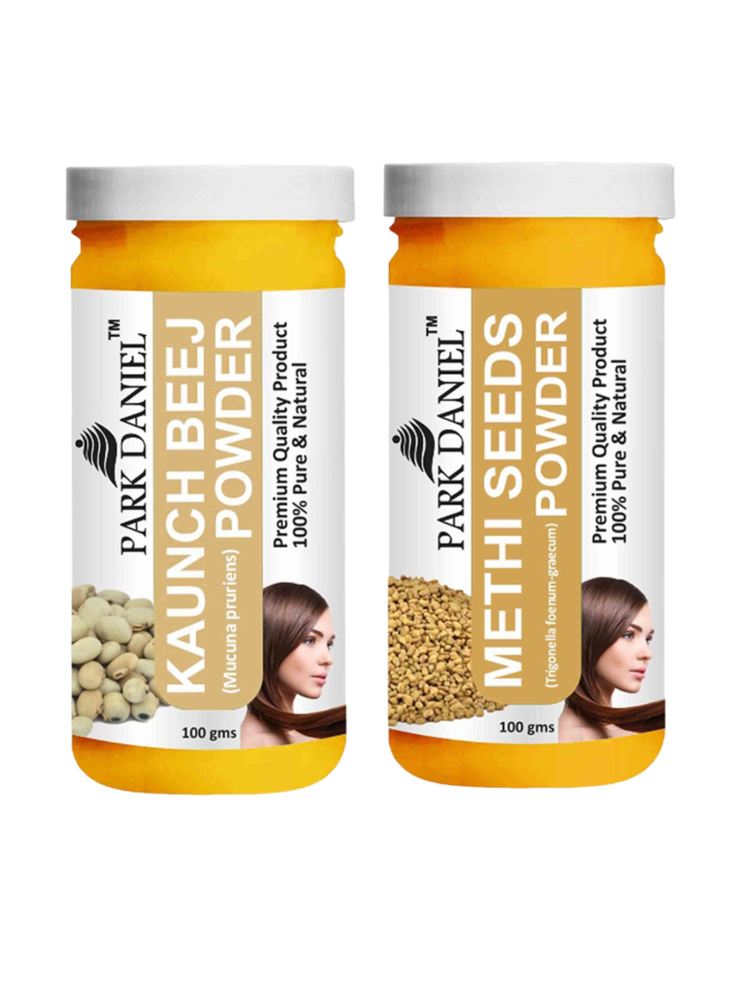 

Park Daniel Set Of 2 Kaunch beej Powder & Methi Powder Face Pack - 100 g Each, Transparent