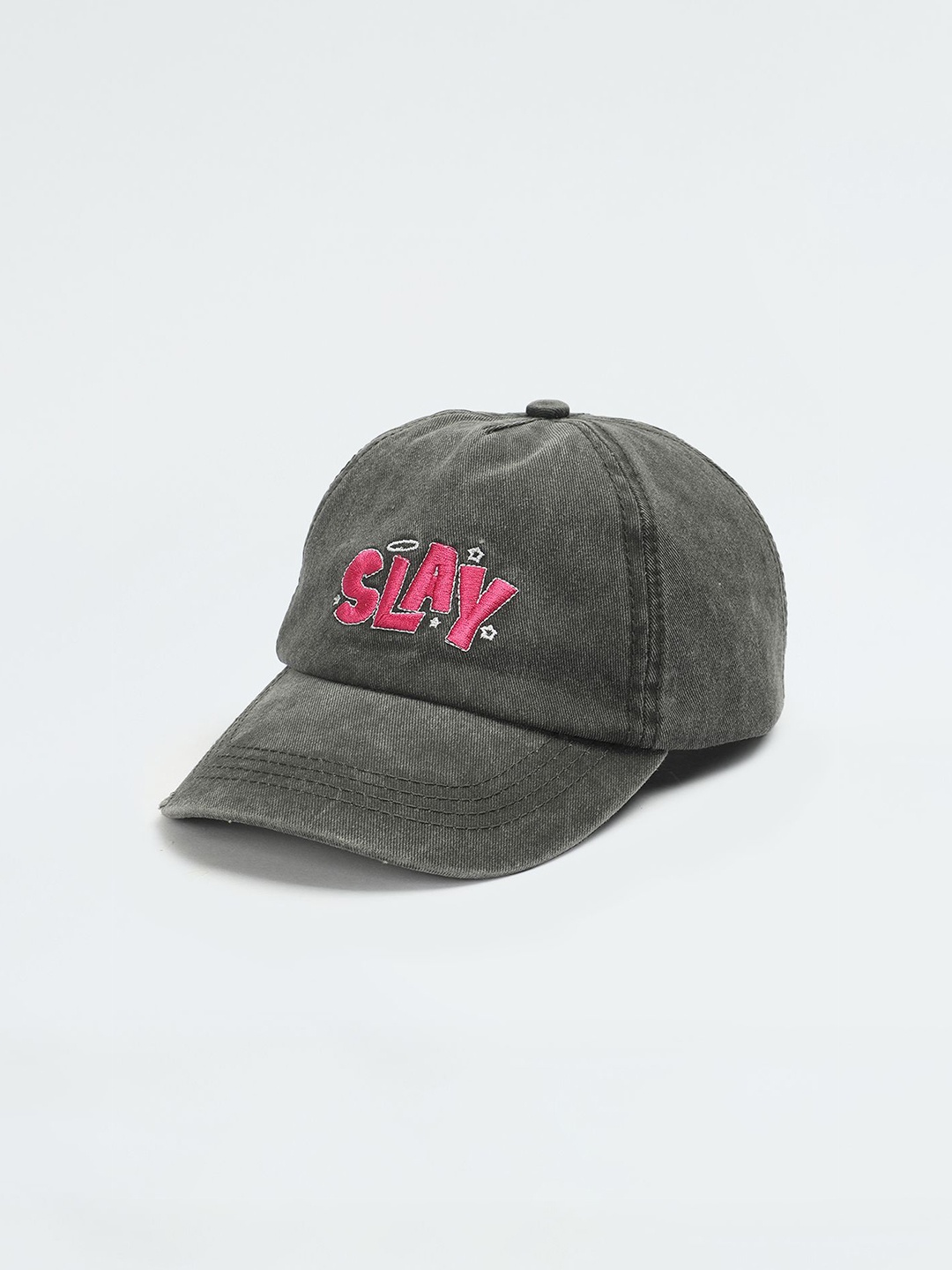 

max Girls Printed Baseball Cap, Grey