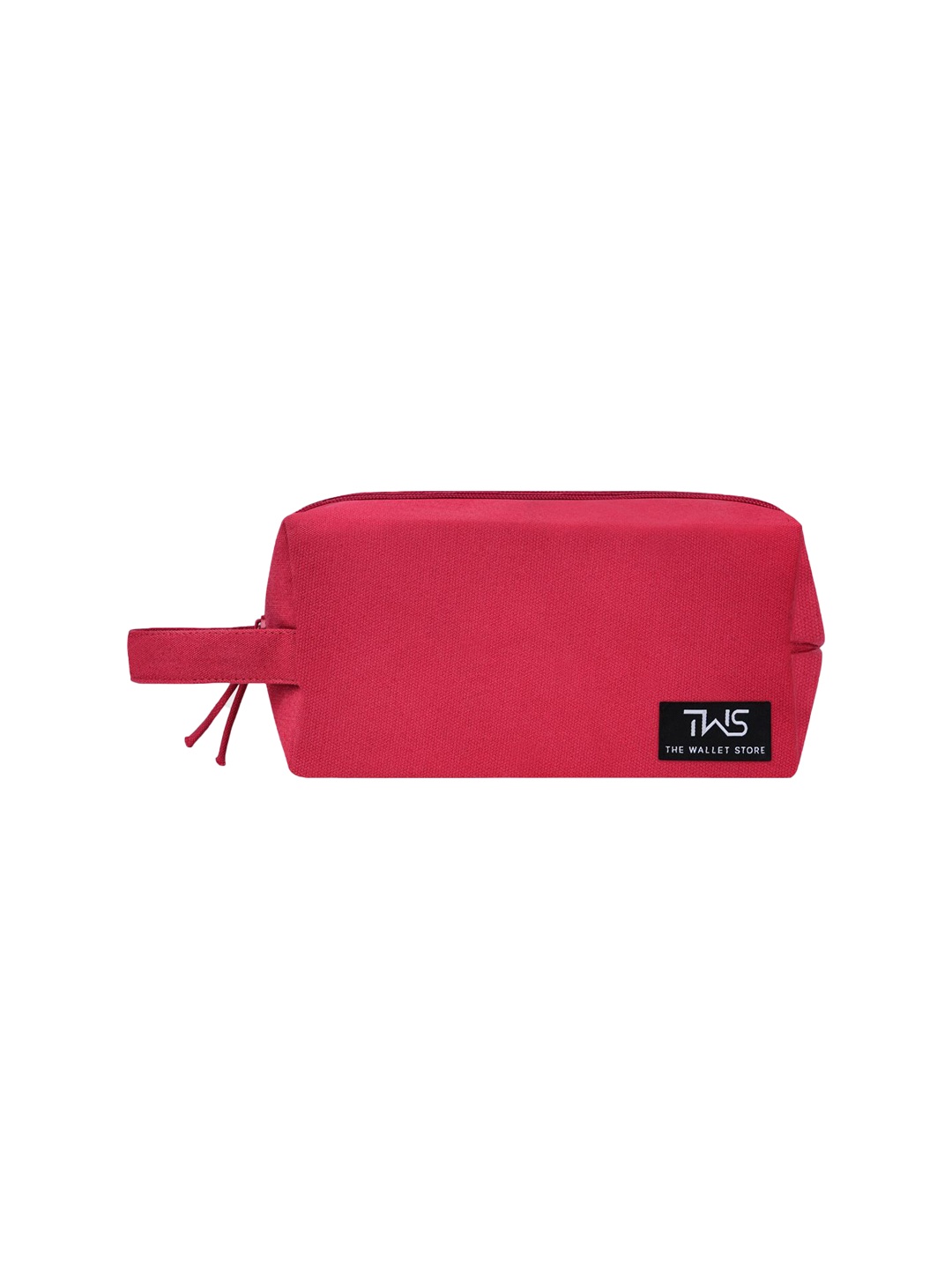 

The Wallet Store Textured Compact Pouch Travel Accessory, Red