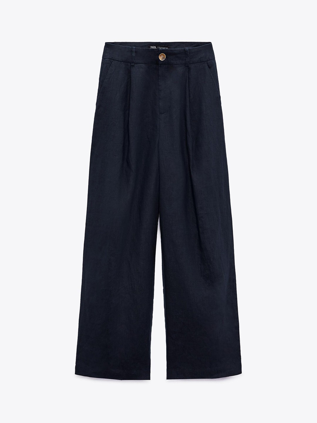 

ZARA Women Navy Blue Trousers