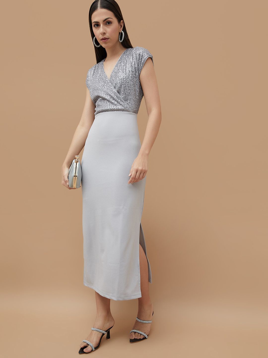 

CODE by Lifestyle Empire Maxi Dress, Grey