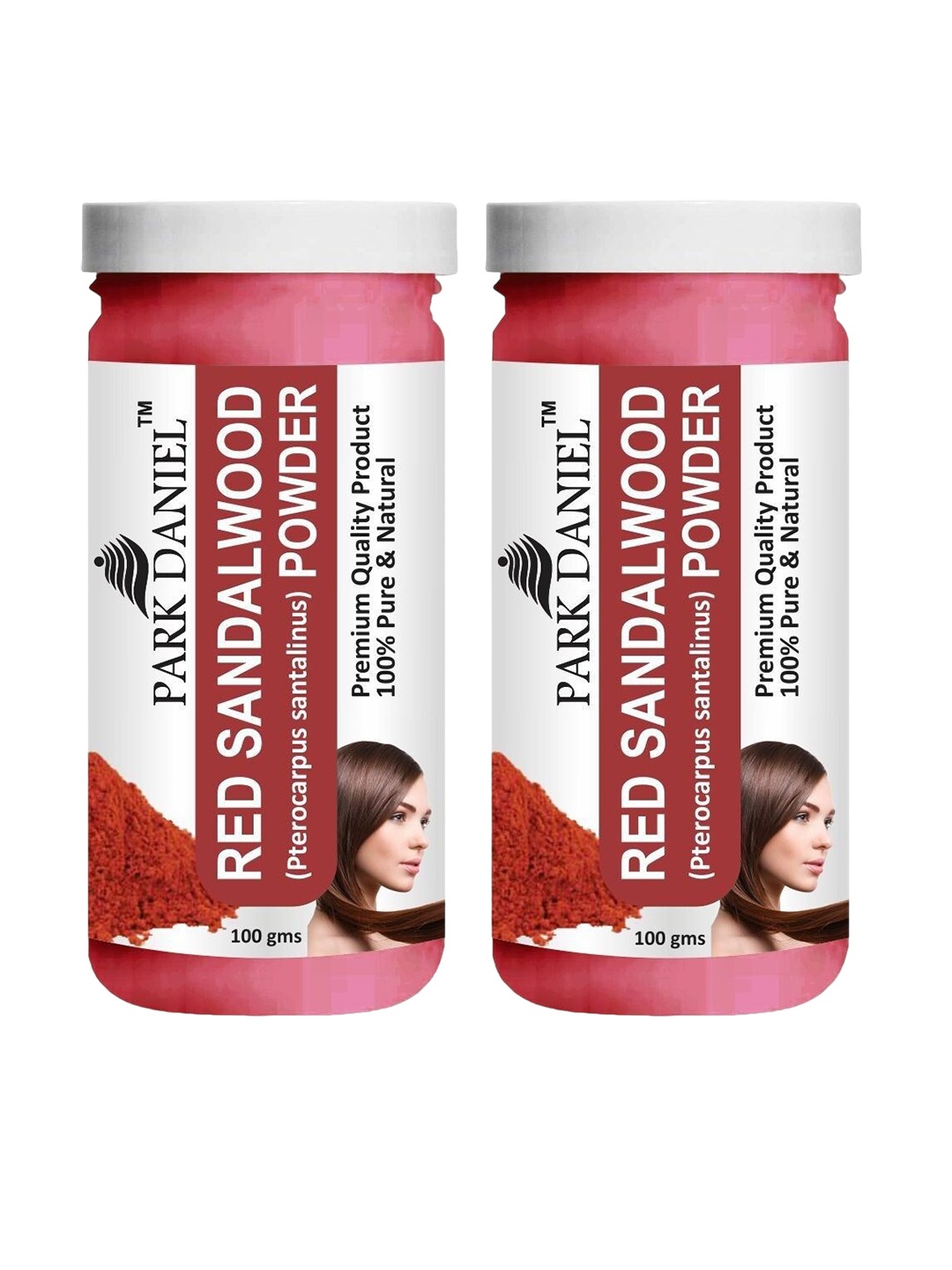 

Park Daniel Set Of 2 Red Sandalwood Powder For Skin -100 g Each, White
