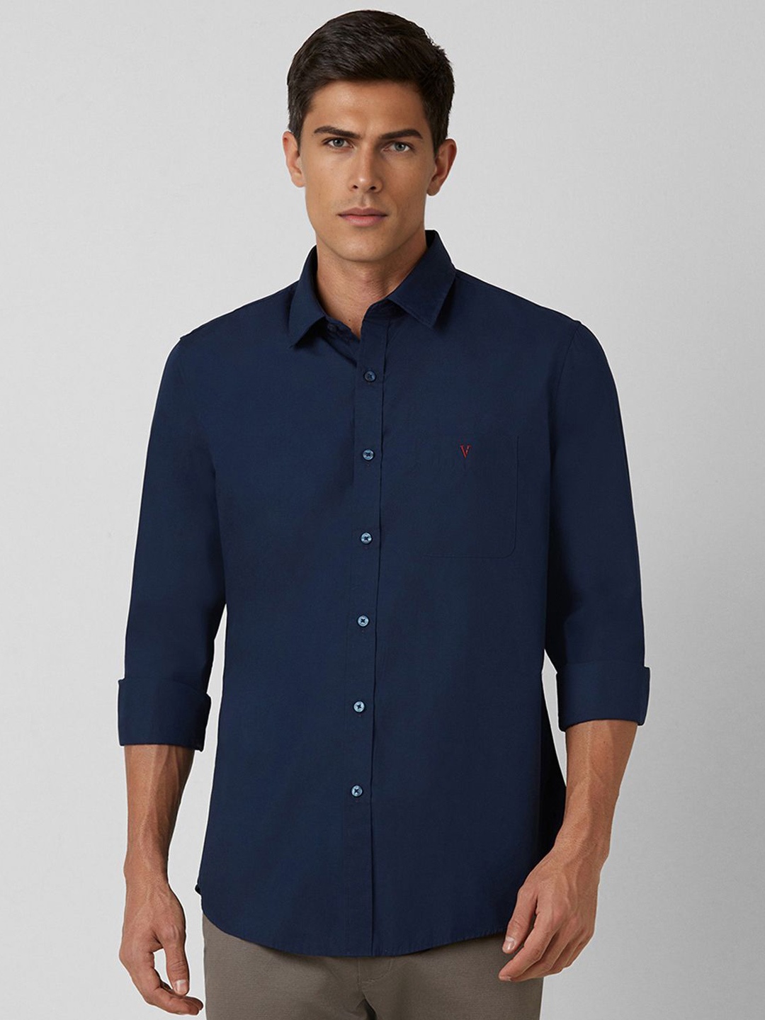 

Van Heusen Sport Men Slim Fit Solid Casual Shirt, Navy blue