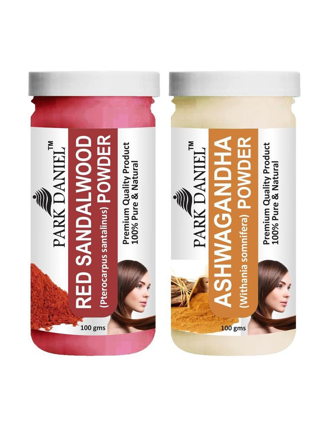 

Park Daniel Set Of 2 Ashwagandha & Red Sandalwood Powder Face Mask - 100 g Each, White