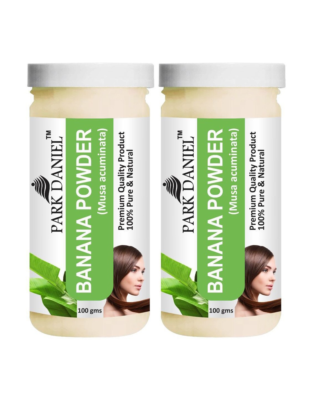 

Park Daniel Set Of 2 Banana Powder For Skin -100 g Each, White