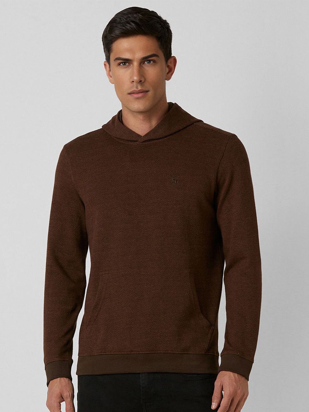 

Van Heusen Sport Men Hooded Sweatshirt, Brown