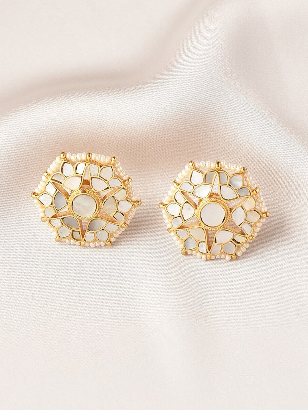 

JAYPORE Gold-Plated Contemporary Studs