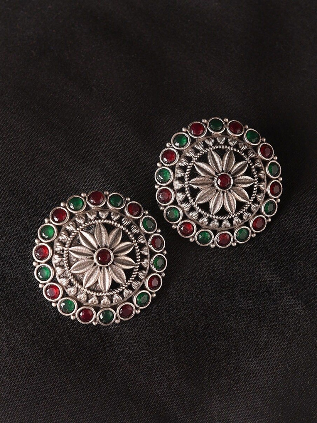 

JAYPORE Contemporary Jhumkas Earrings, Gold