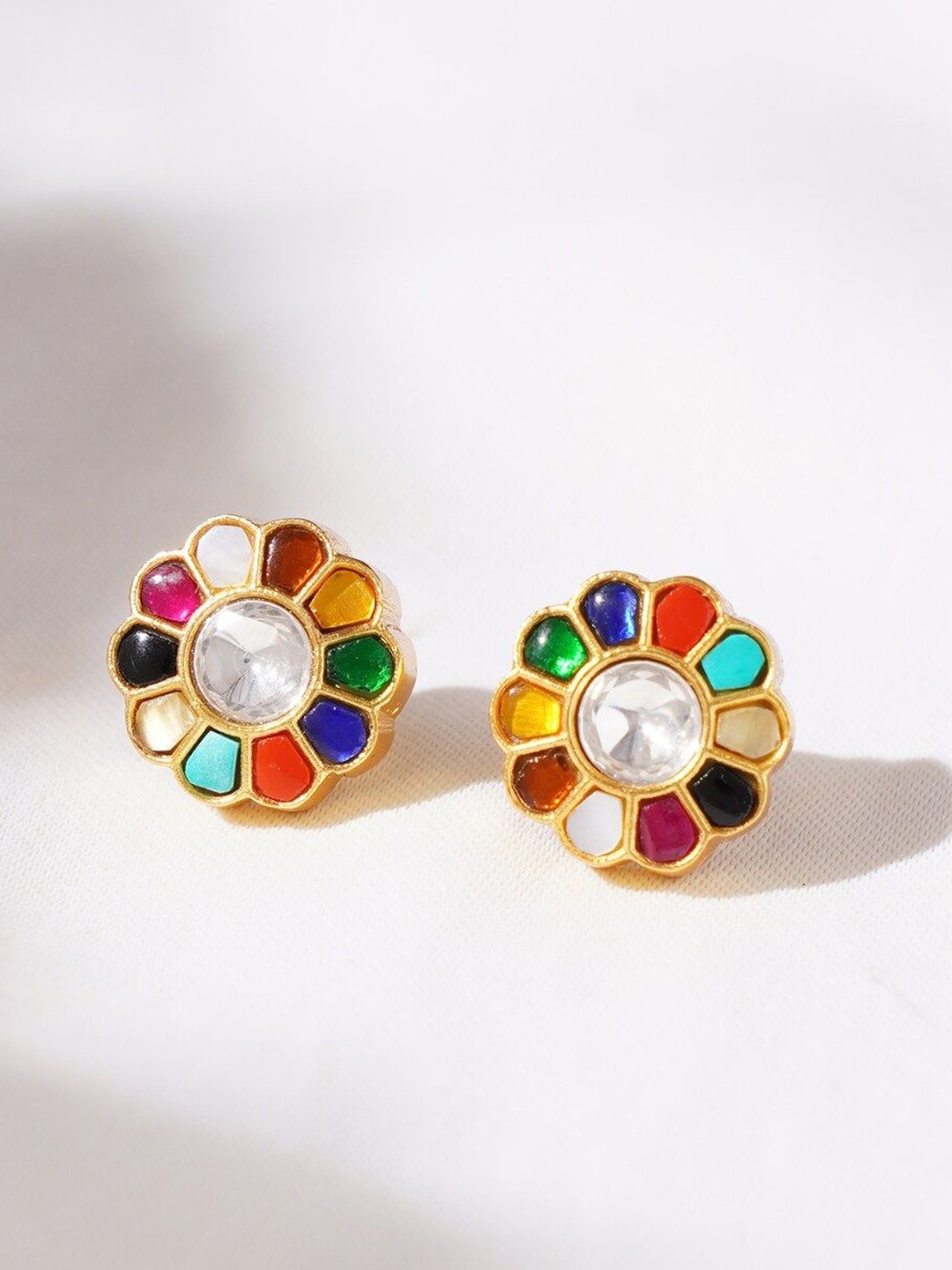 

JAYPORE Gold Plated Contemporary Studs