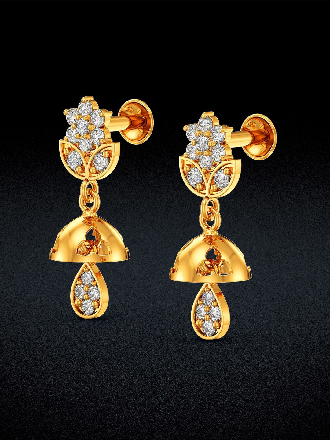 

Joyalukkas 18KT Yellow Gold Earrings -1.54gm