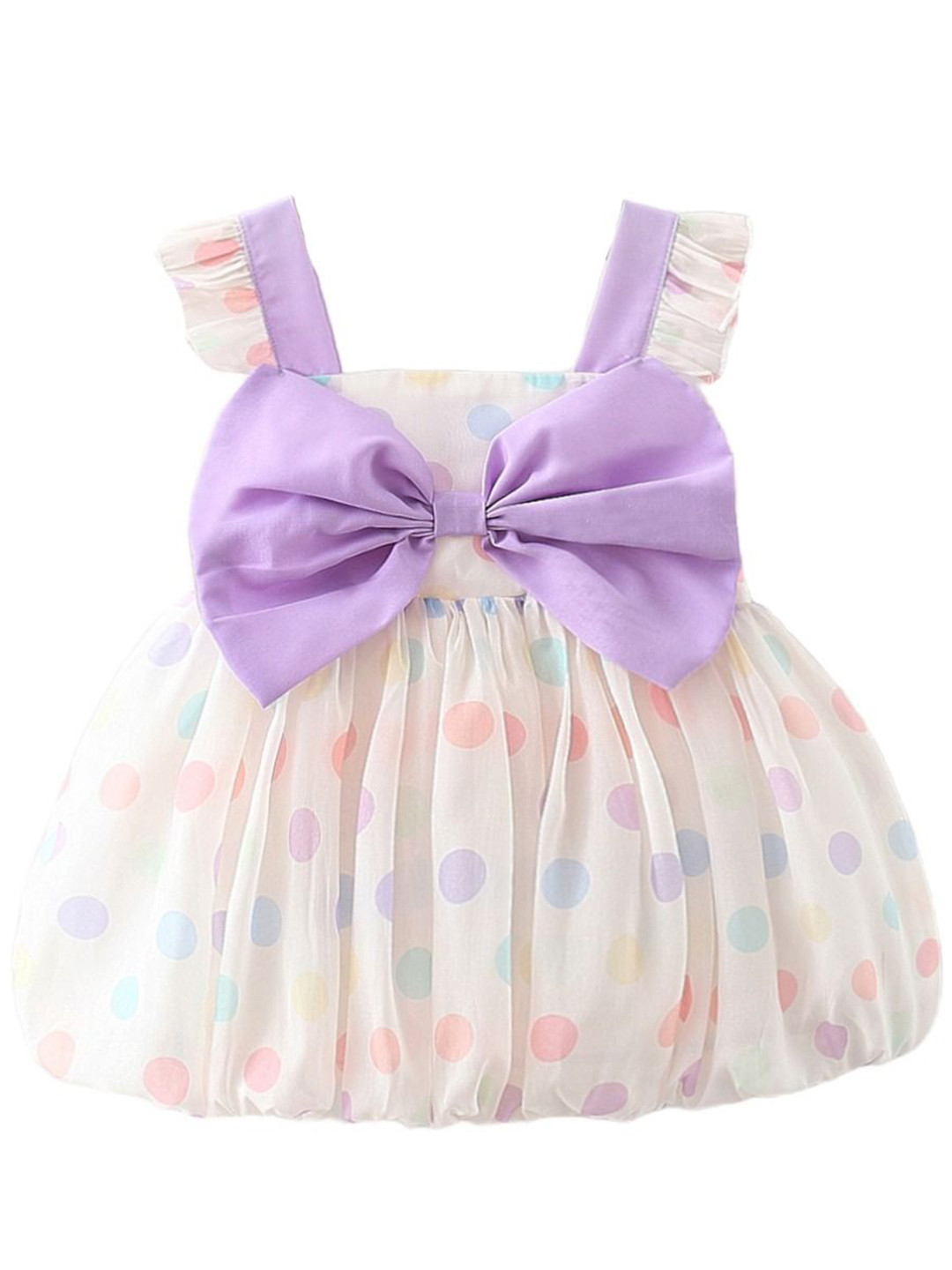 

StyleCast x Revolte Polka Dot Print Fit & Flare Mini Dress, Purple