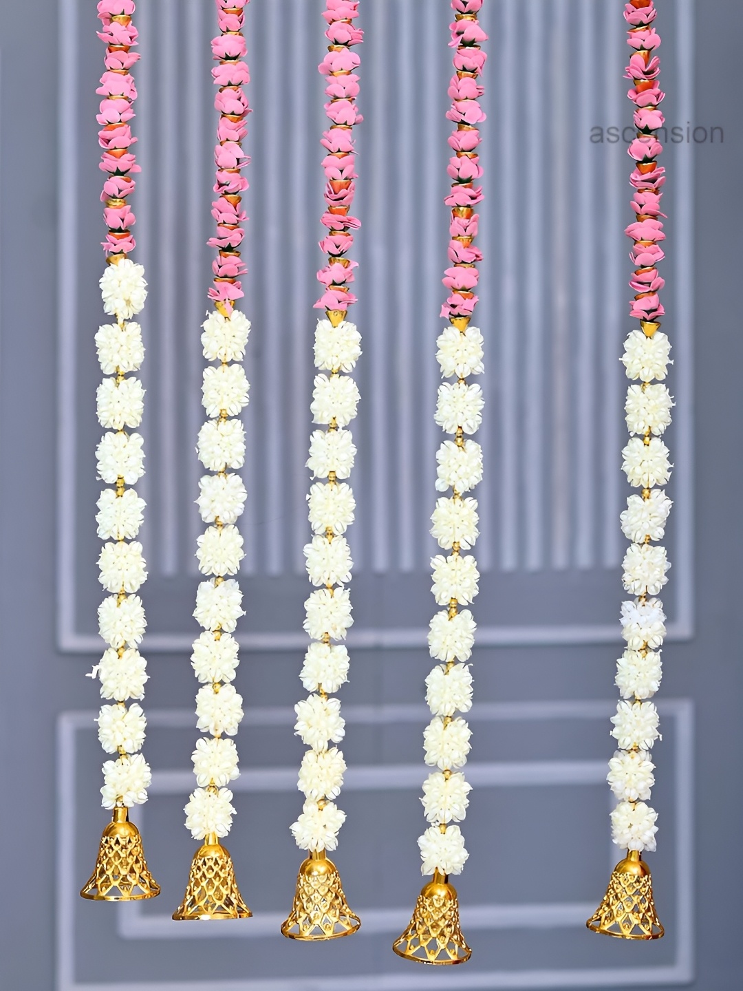 

Ascension Pink & White 5 Pieces Flower Hanging Garland Decor