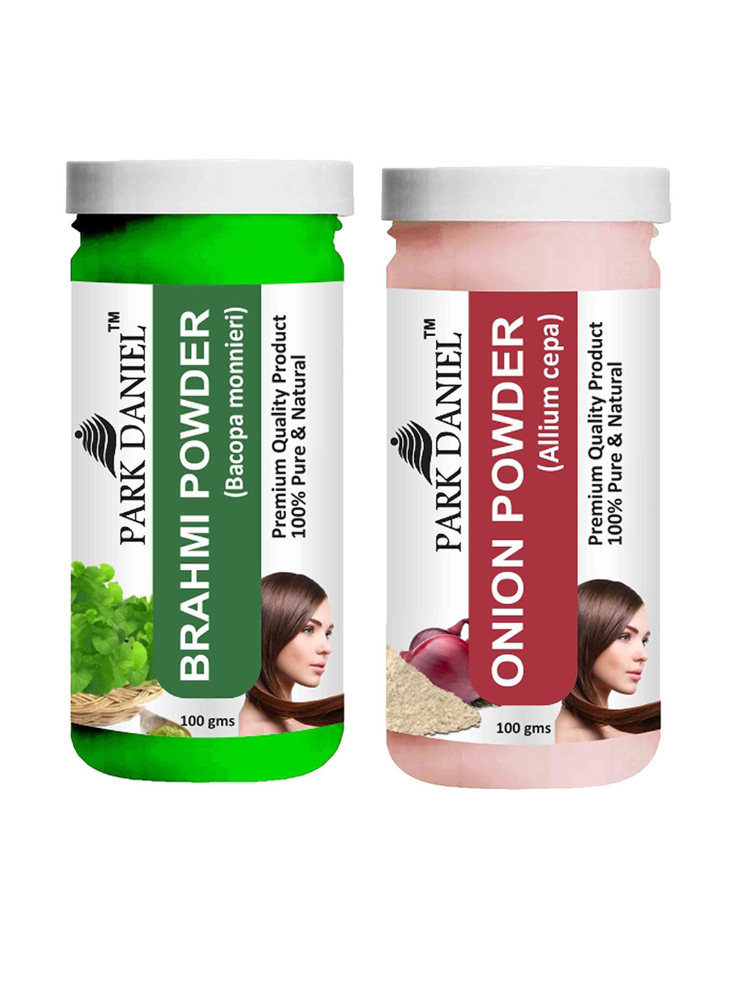 

Park Daniel Set Of 2 100% Pure & Natural Onion & Brahmi Powder Face Mask - 100 g Each, Transparent