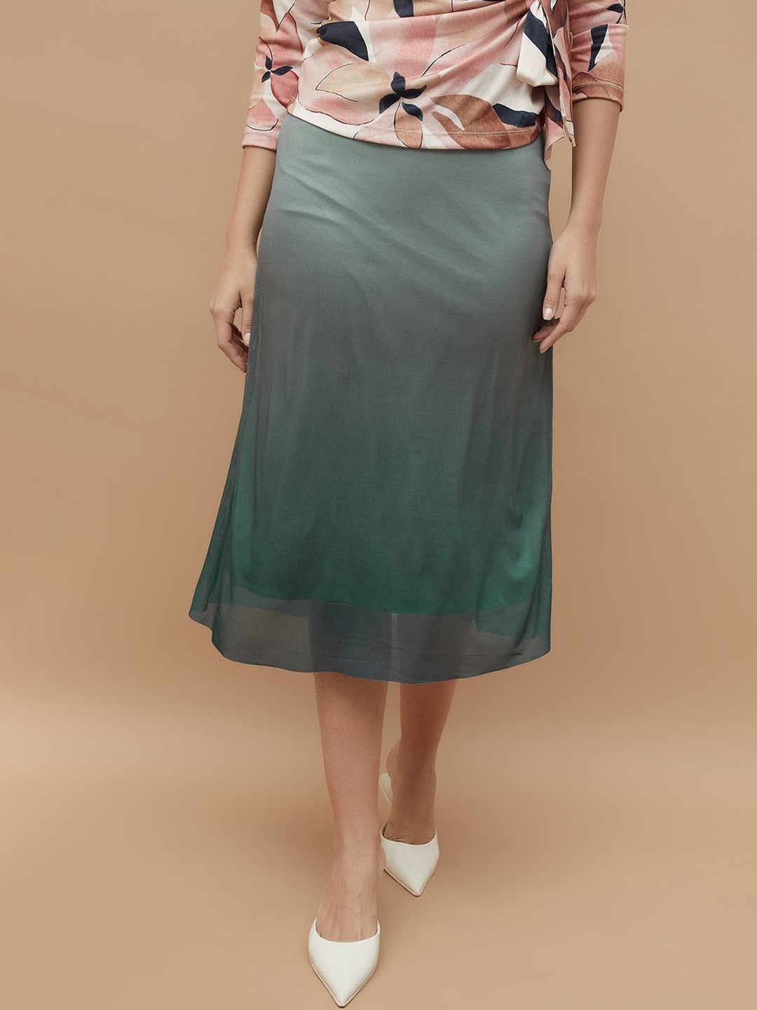 

CODE by Lifestyle Straight Midi Skirt, Teal