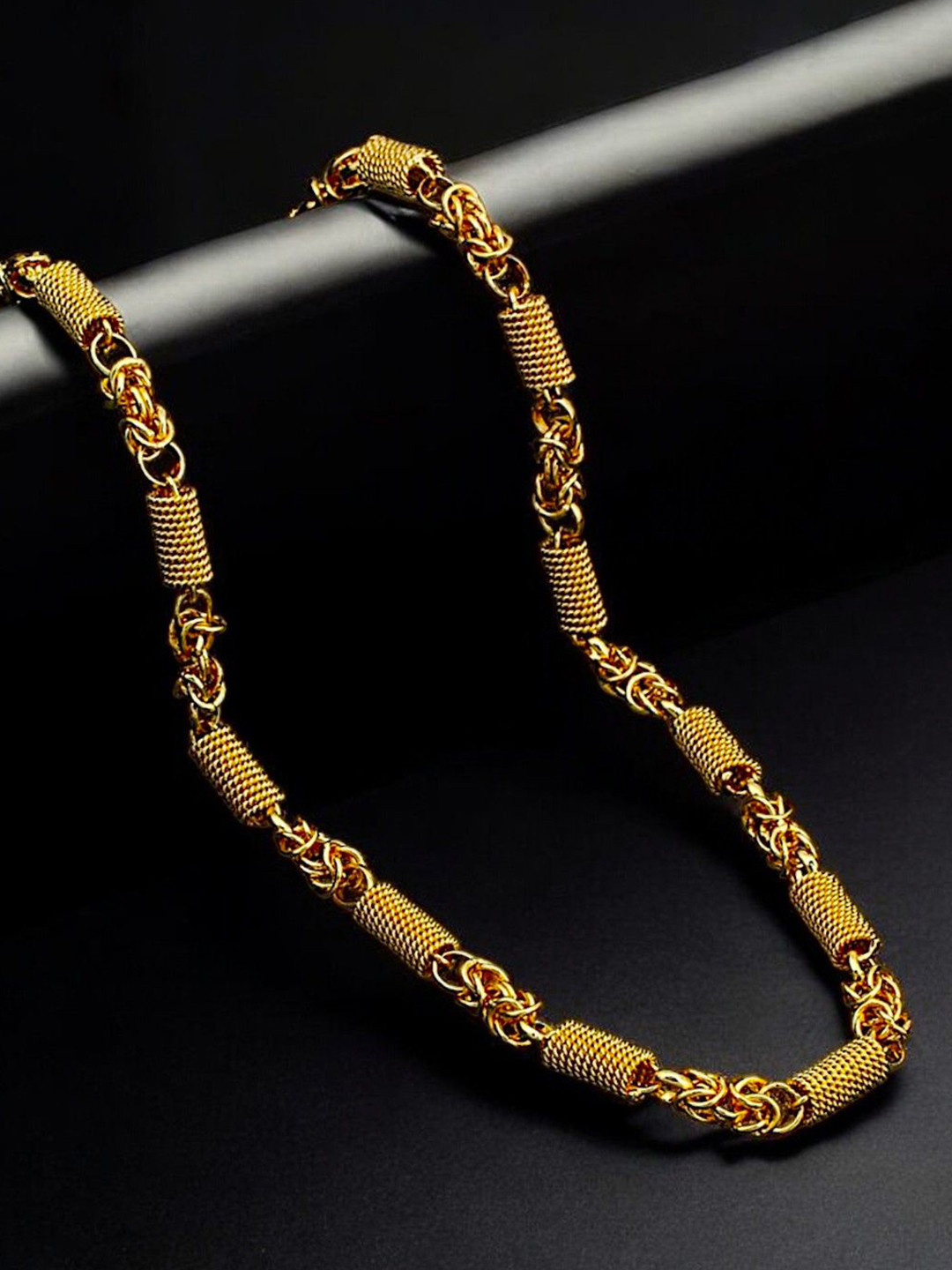

9blings Men Gold-Plated Spring Role Chain