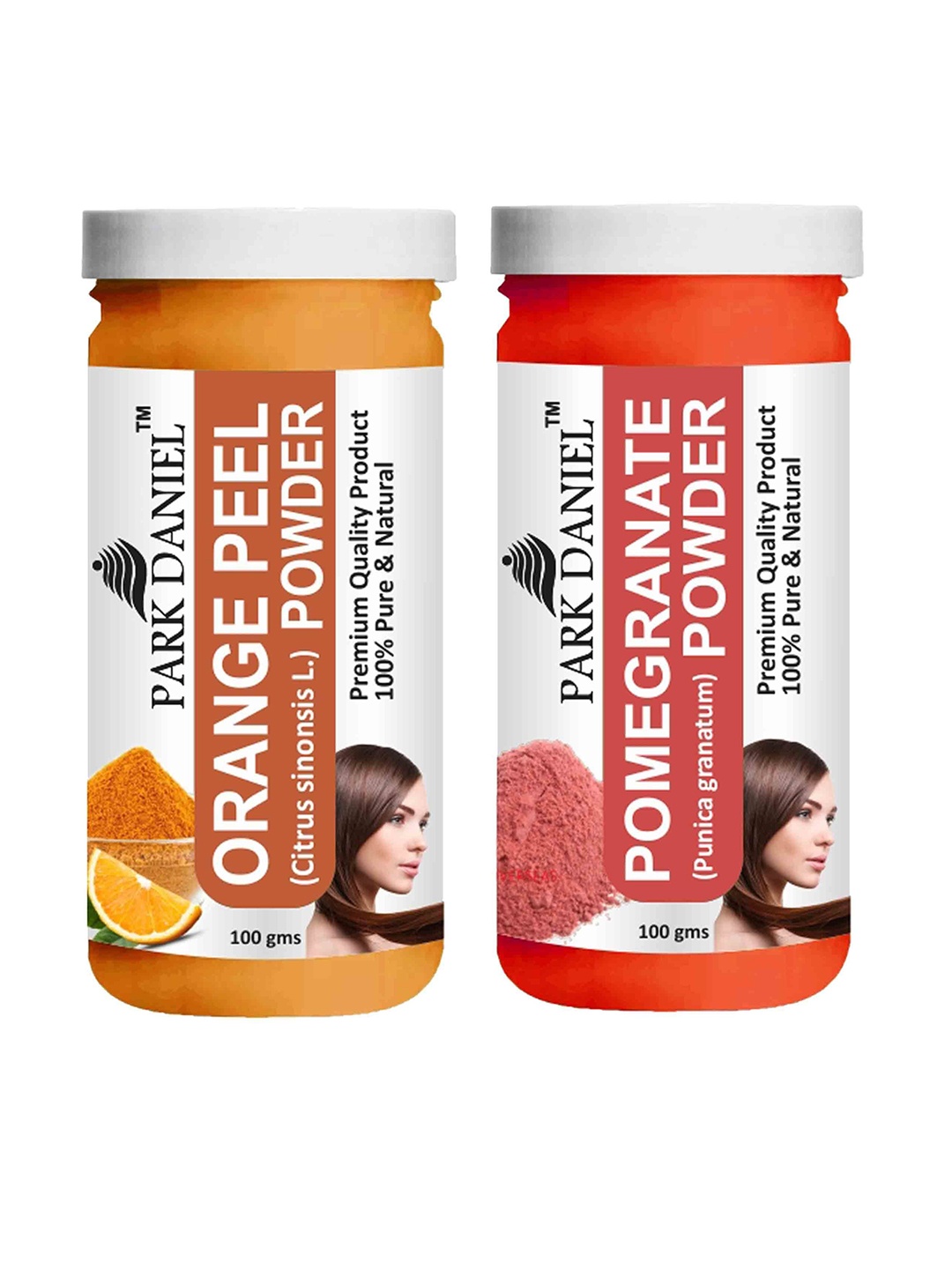 

Park Daniel Set Of 2 Natural Pomegranate & Orange Peel Powder - 100 g Each, White