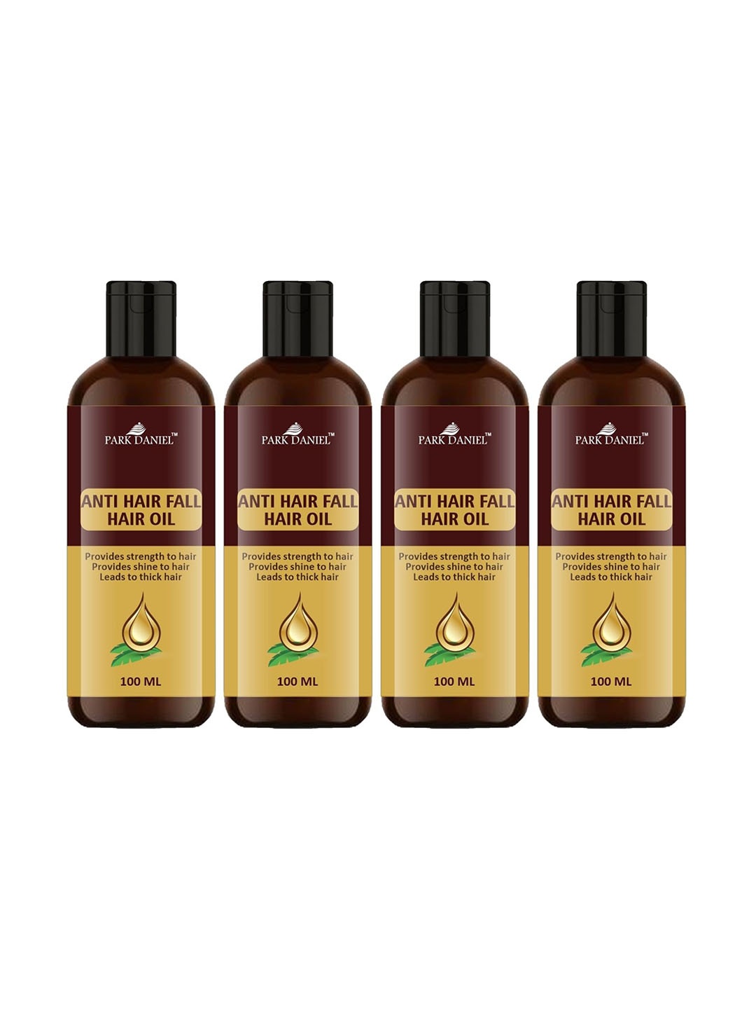 

Park Daniel Set Of 4 Anti-Hair Fall Hair Oil-100 ml Each, Transparent