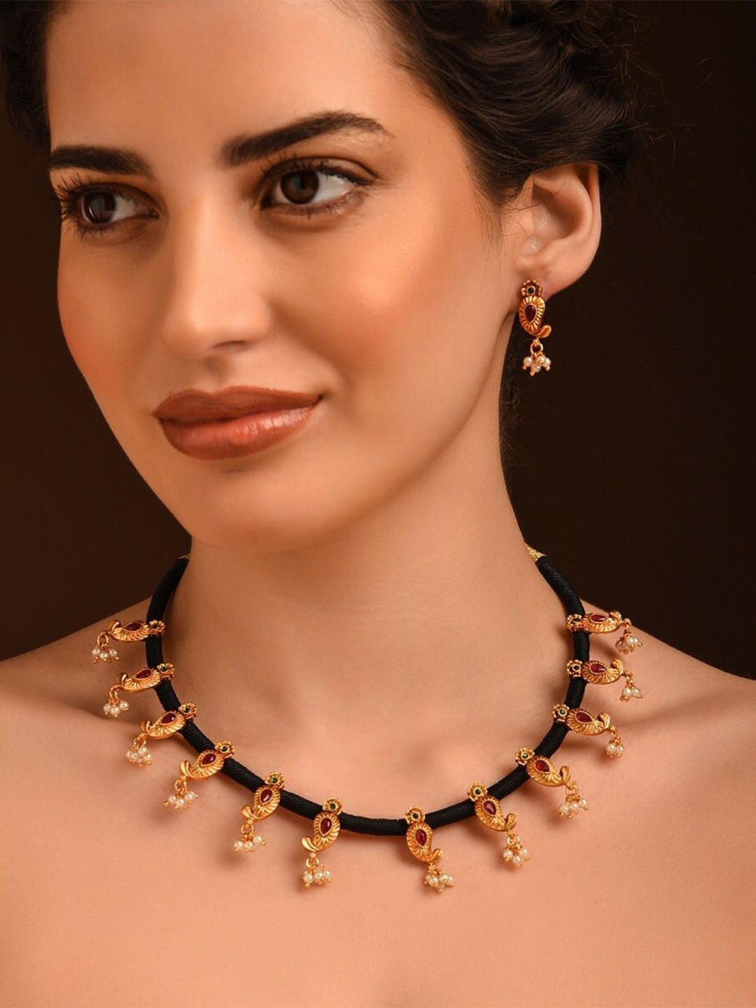 

JAYPORE Gold-Plated Jewellery Set