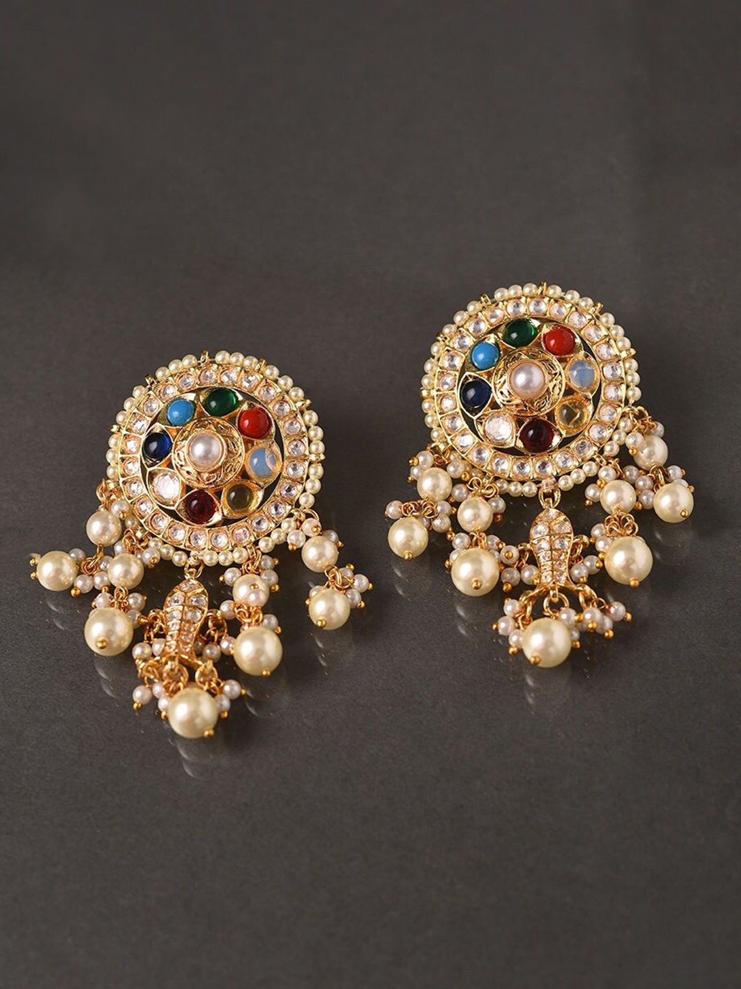 

JAYPORE Contemporary Drop Earrings, Silver