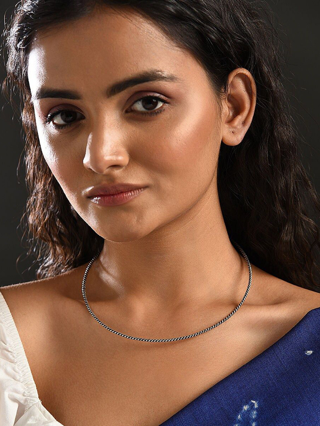 

JAYPORE Silver Necklace