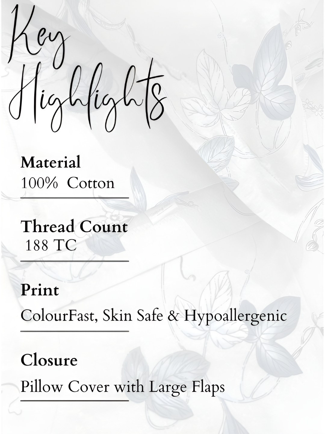 

Sleeping Owls- because your sleep matters Blue & White Floral 180 TC King Bedsheet with 2 Pillow Covers