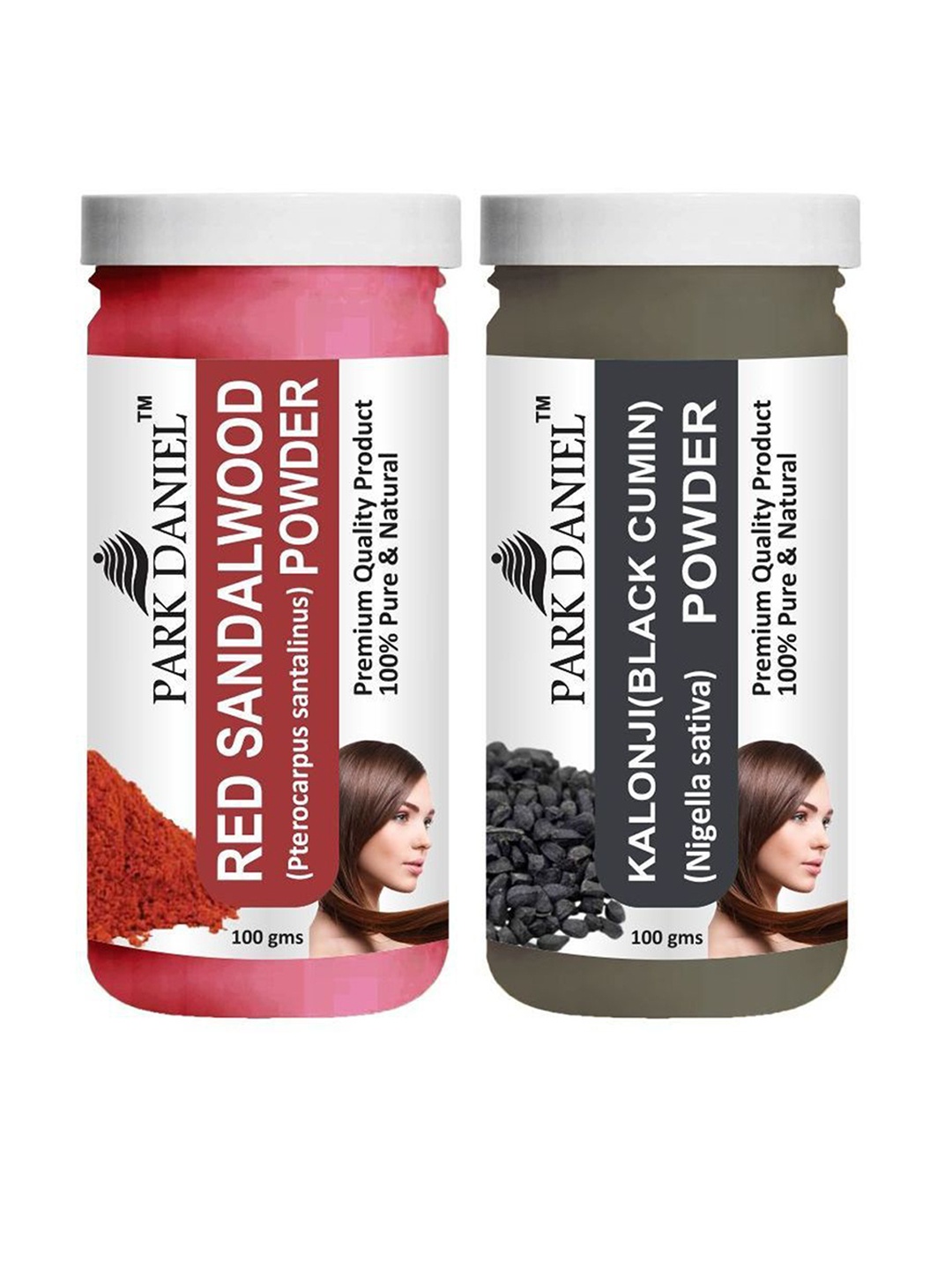 

Park Daniel Set Of 2 Red Sandalwood & Kalonji Powder - 100 g Each, White