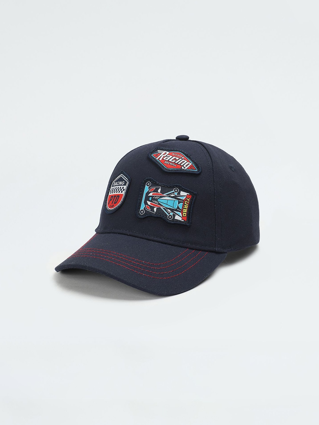 

max Boys Printed Baseball Cap, Navy blue