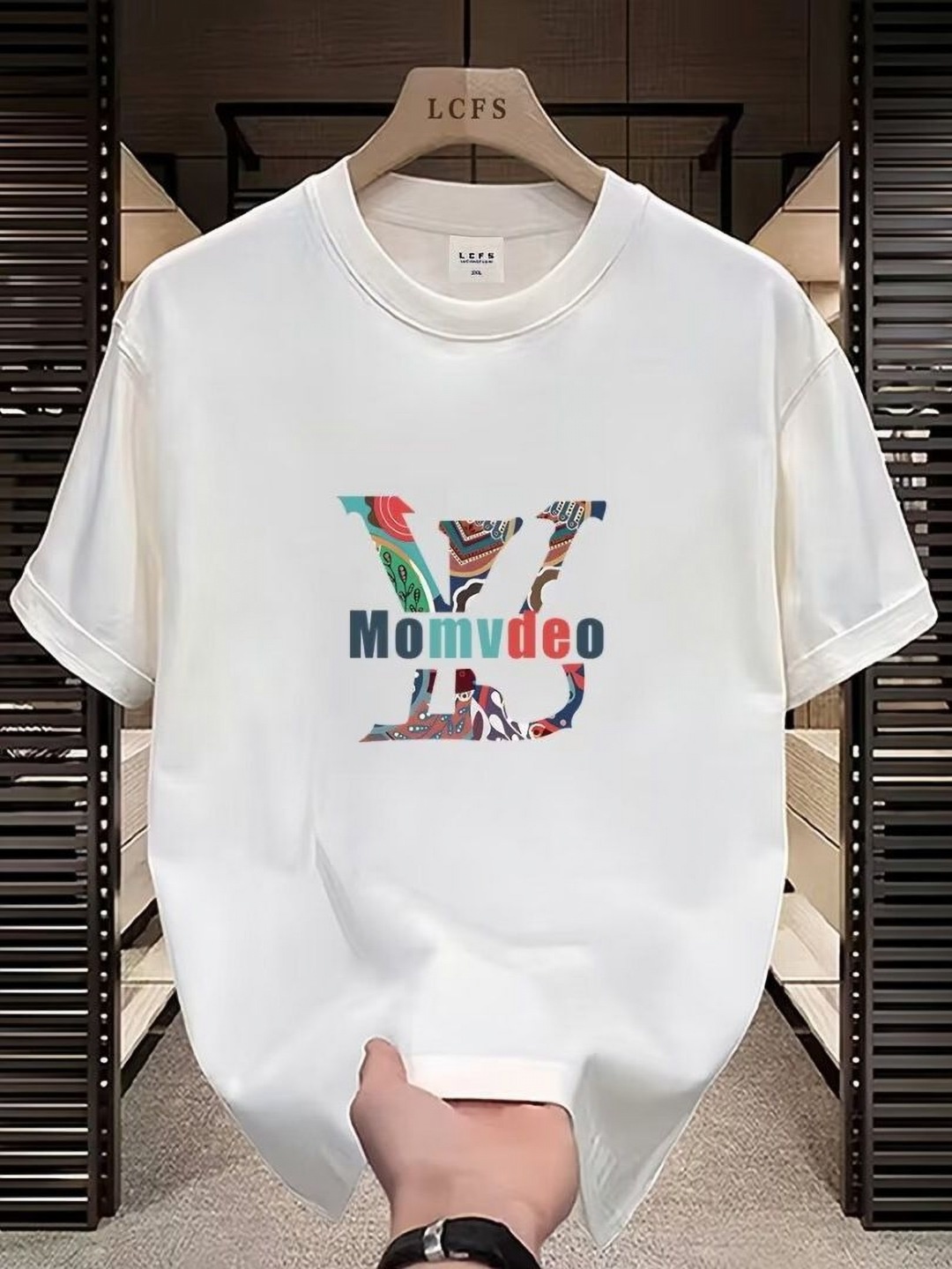 

StyleCast Men Printed Applique T-shirt, White