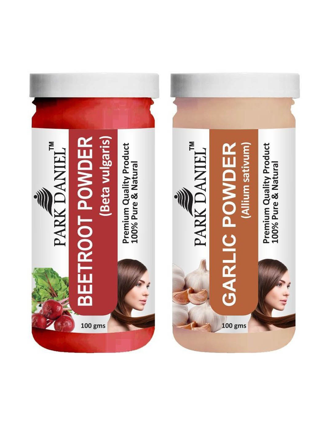 

Park Daniel Set Of 2 Beetroot Powder & Garlic Powder - 100 gm Each, White