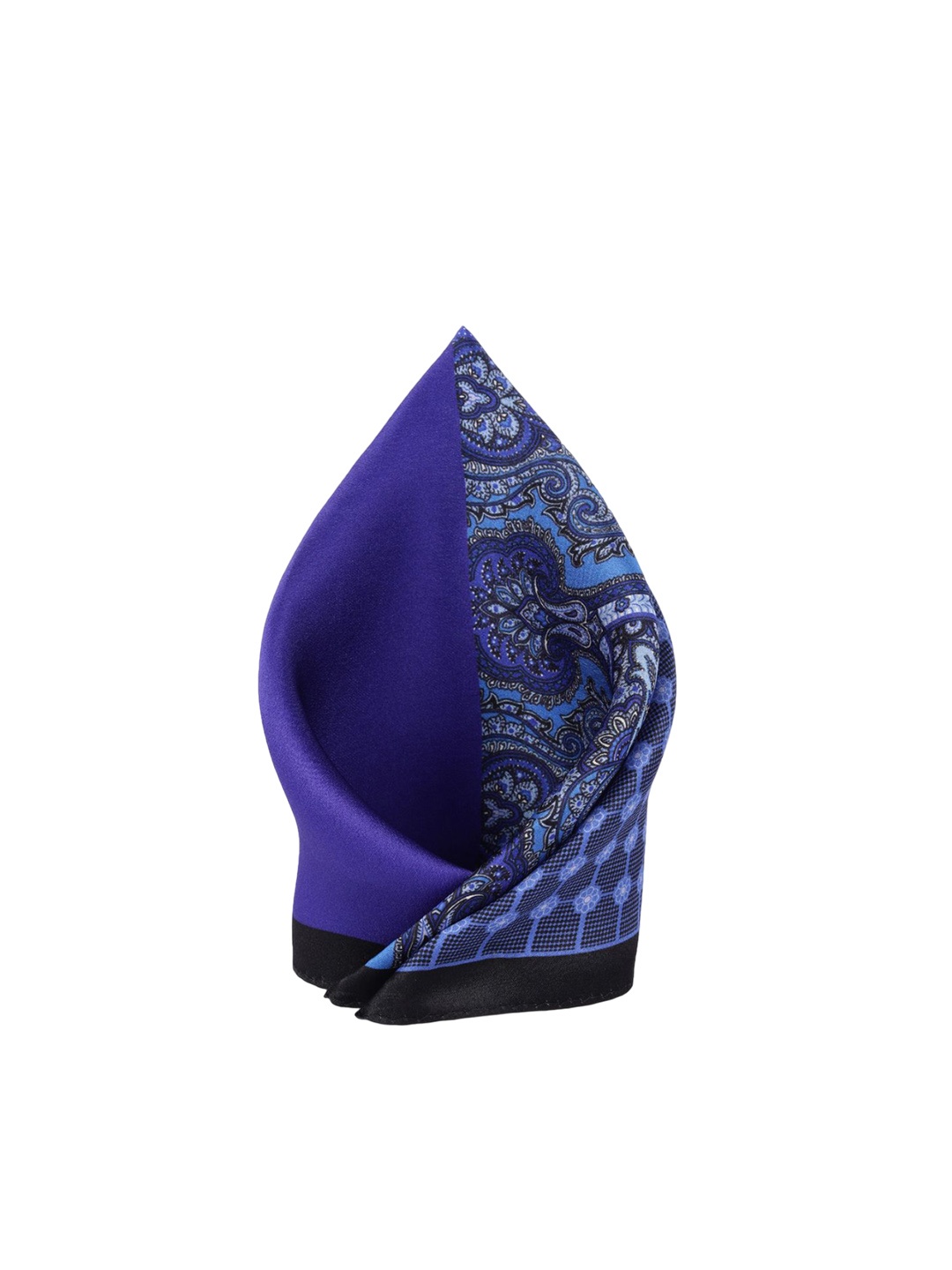 

Peter England Printed Microfiber Pocket Squares, Blue